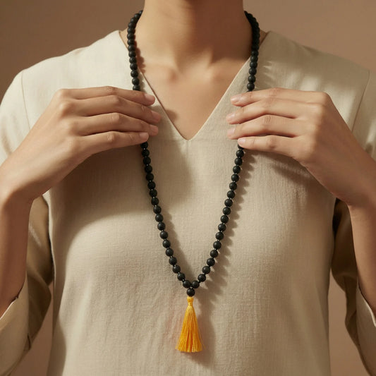 Karungali Malai 108 Beads Original Ebony Wood Japa Mala