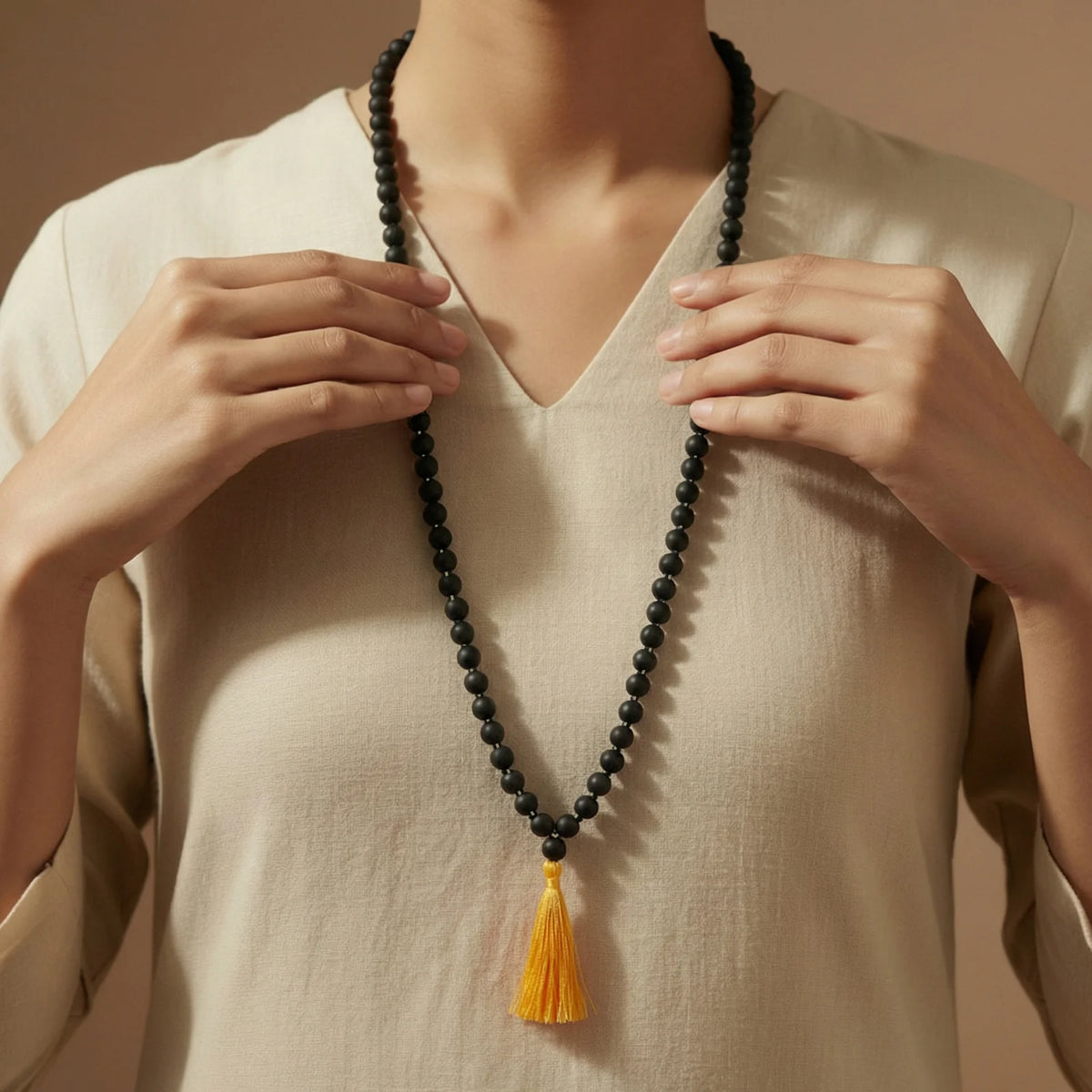 Karungali Malai 108 Beads Original Ebony Wood Japa Mala