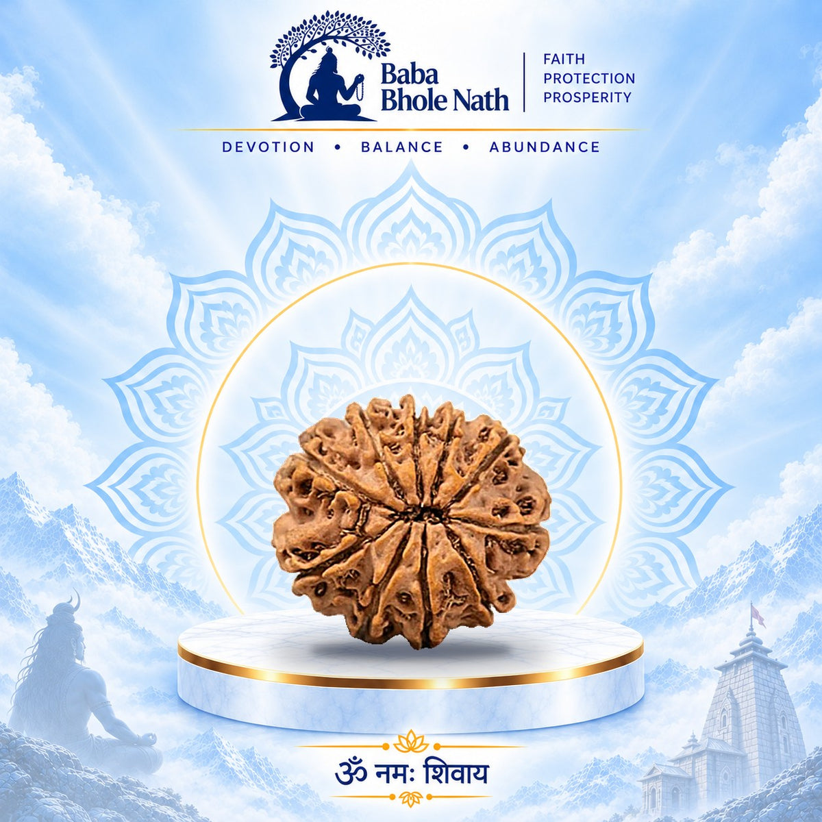 10 Mukhi Rudraksha Original Loose Bead (Nepali)