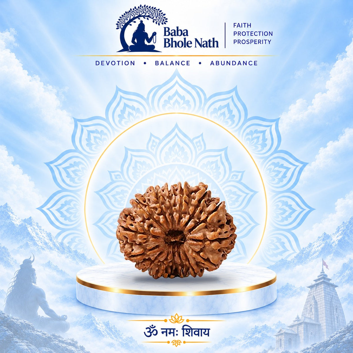14 Mukhi Rudraksha Original Loose Bead (Nepali)