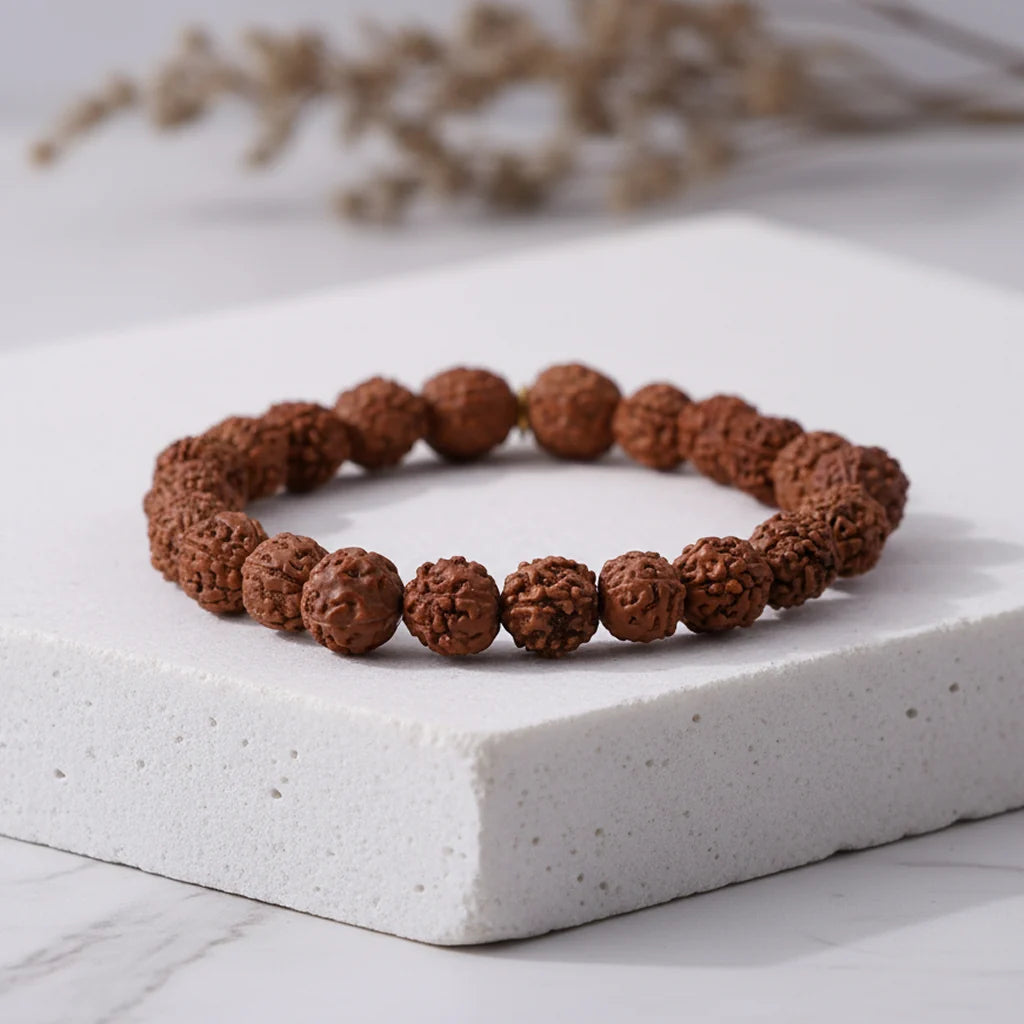 5 Mukhi Rudraksha Bracelet Original Nepal Bead (Certified)