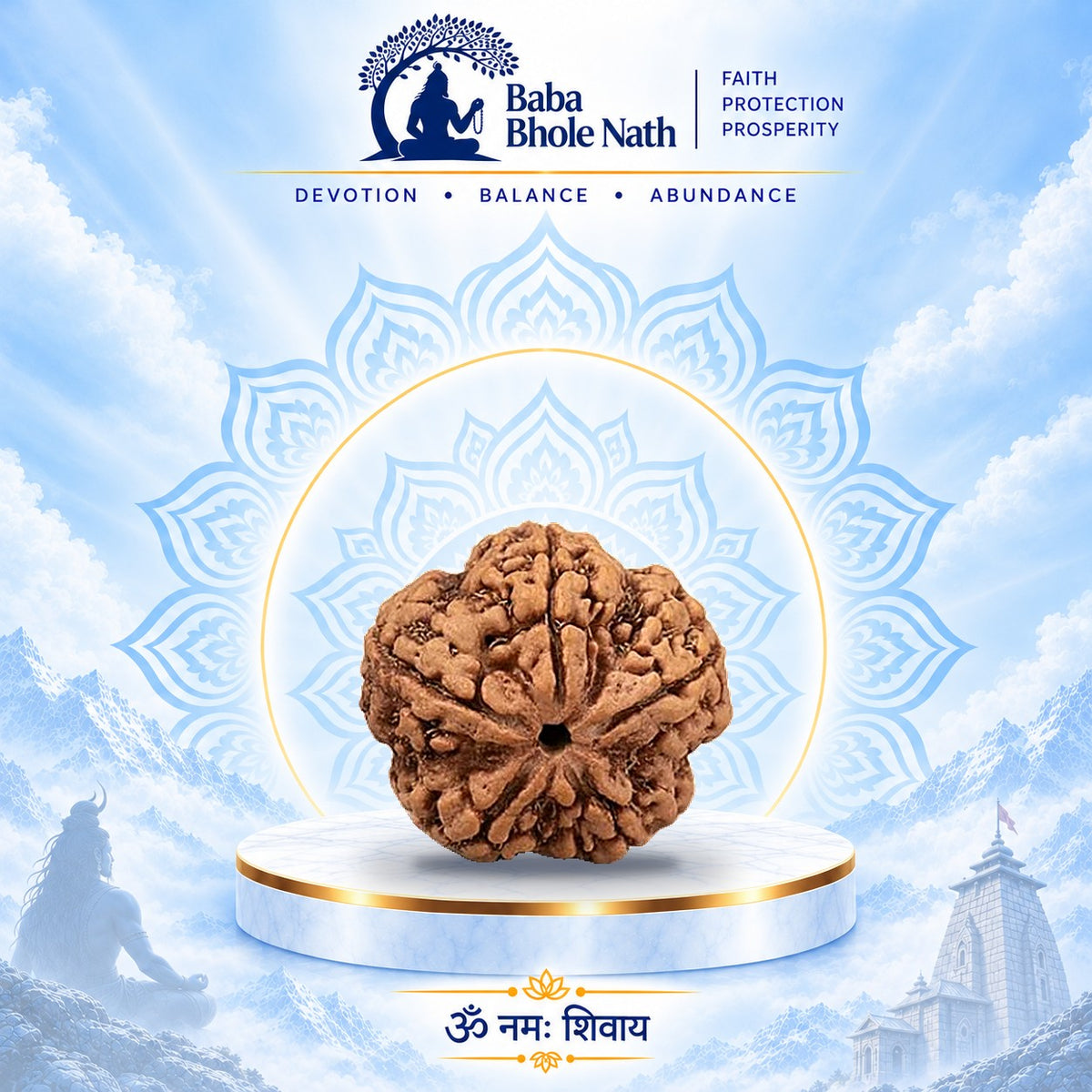 5 Mukhi Rudraksha Original Loose Bead (Nepali)