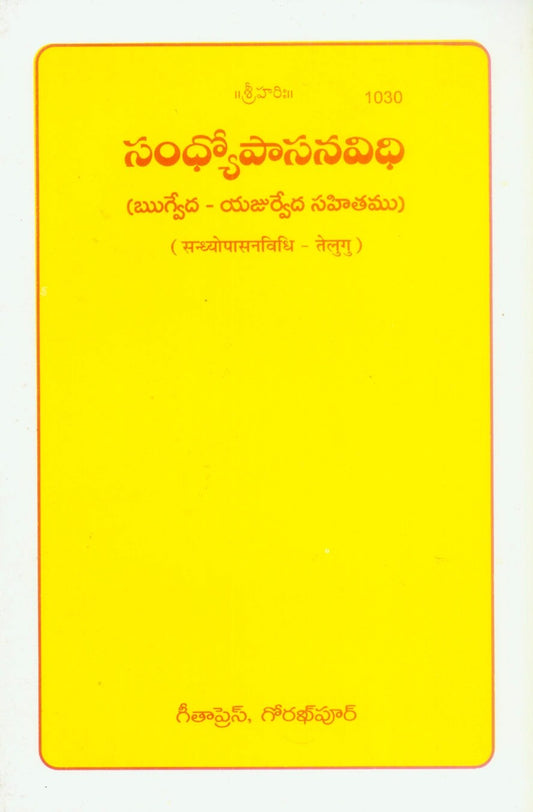Sandheopasan Vidhi, Telugu edition | Baba Bhole Nath
