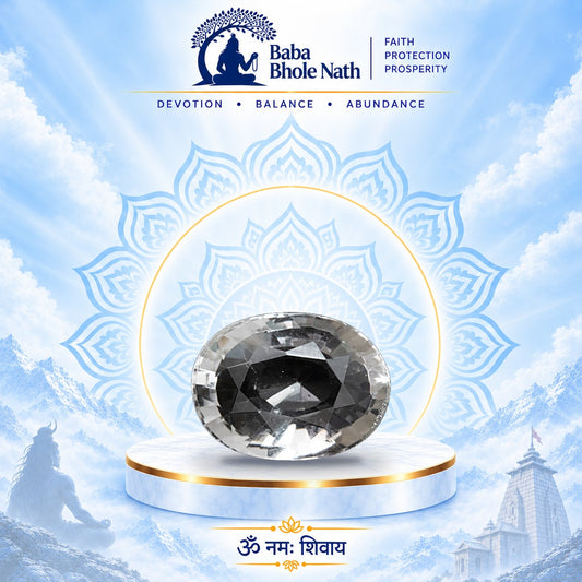 White Topaz Stone | Baba Bhole Nath