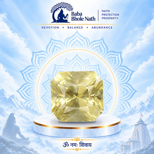 Yellow Sapphire (Pukhraj) Stone | Baba Bhole Nath